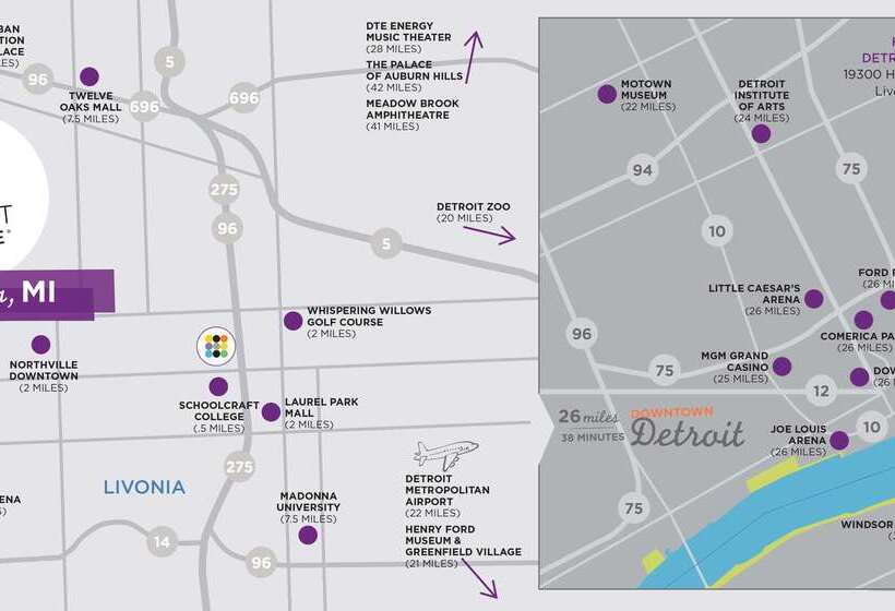 فندق Hyatt Place Detroit/livonia