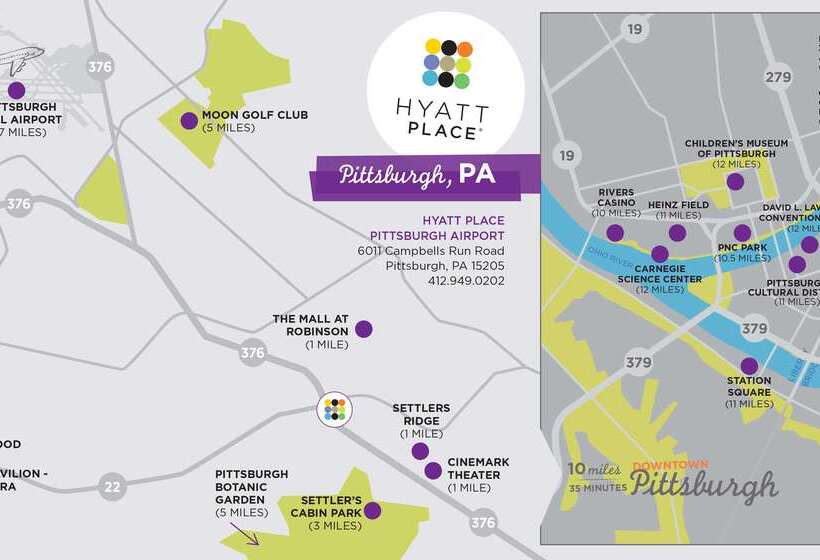 Отель Hyatt Place Pittsburgh Airport Robinson Mall