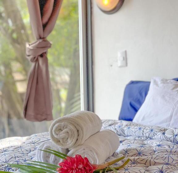 פנסיון El Gato Rojas Surf Hostel