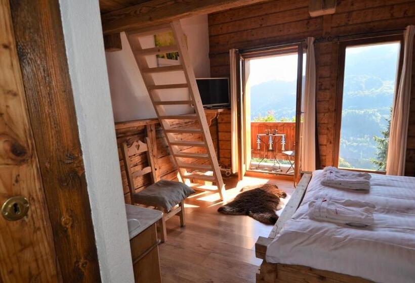 ペンション Les Chambres Et Roulottes Des Noisetiers