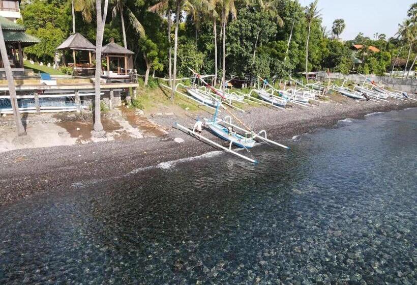 בית מלון כפרי Villa Alba Bali Dive Resort