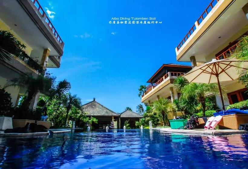 בית מלון כפרי Villa Alba Bali Dive Resort