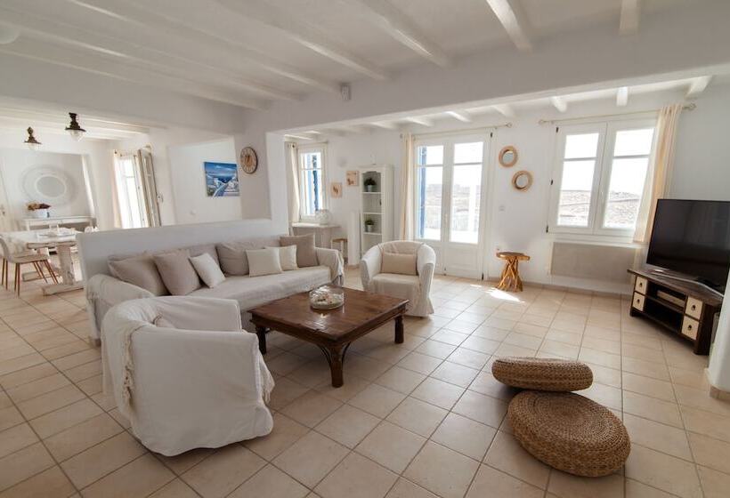 בית מלון כפרי 180 ° View Private Pool Villa Choulakia To Enjoy Sun Kissing Sea