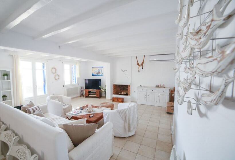 בית מלון כפרי 180 ° View Private Pool Villa Choulakia To Enjoy Sun Kissing Sea