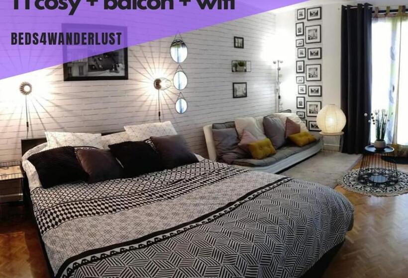 Le Parisien T1antony Berny By Beds4wanderlust   35m2 Avec Balcon   Aéroport Orly 5miles   Train Stat