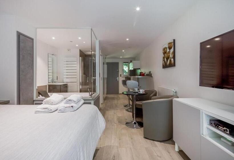 Wellholidays 19   Studio Balnéo Et Terrasse Piscine