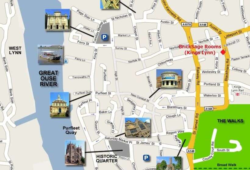 Bricksage Rooms, King S Lynn The Walks