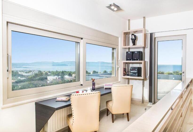 Villa Mariposa   Panoramic Sea View   Near Chania City