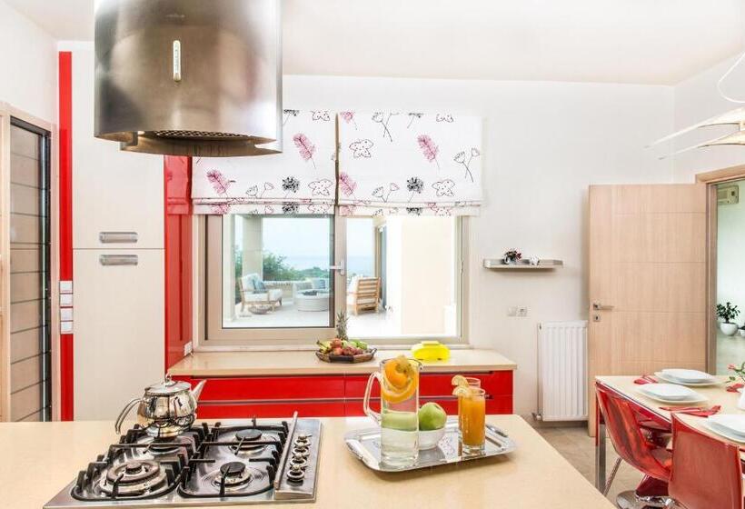 Villa Mariposa   Panoramic Sea View   Near Chania City