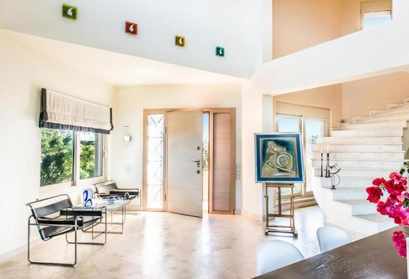 Villa Mariposa   Panoramic Sea View   Near Chania City