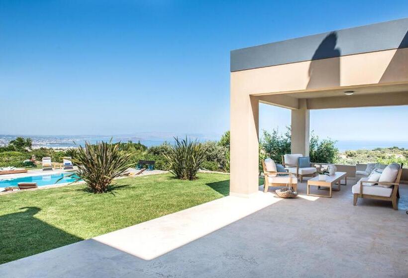 Villa Mariposa   Panoramic Sea View   Near Chania City