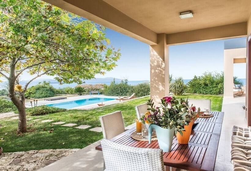 Villa Mariposa   Panoramic Sea View   Near Chania City