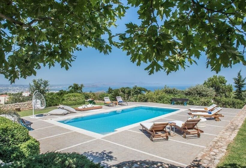 Villa Mariposa   Panoramic Sea View   Near Chania City