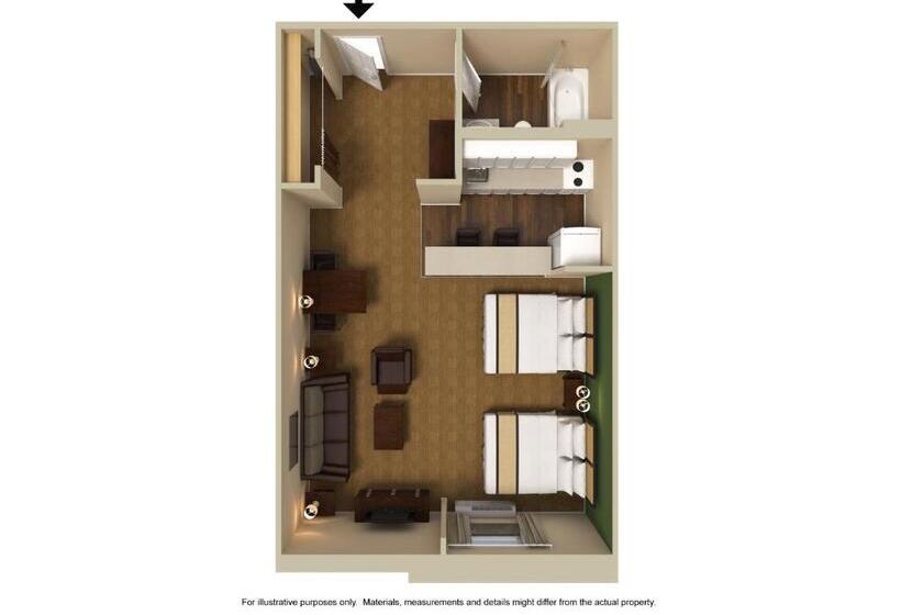 בית מלון כפרי Suburban Studios Macon North