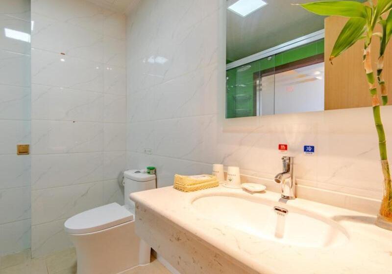 בית מלון כפרי Greentree Inn Hefei Shushan District Binhu Qiancheng Business