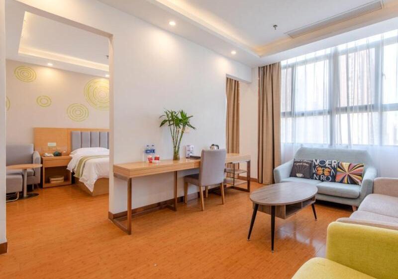 בית מלון כפרי Greentree Inn Hefei Shushan District Binhu Qiancheng Business