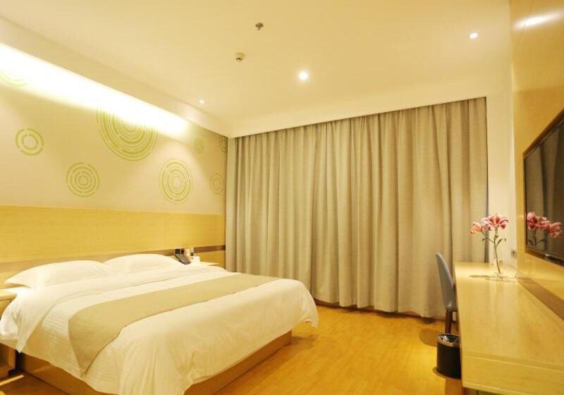 Отель Greentree Inn Zaozhuang Xuecheng Qilianshan Road Business