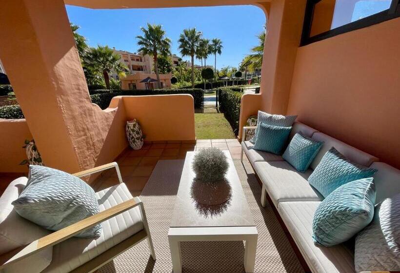 Casares Beach Golf Apartment With Private Garden Direct Pool Access