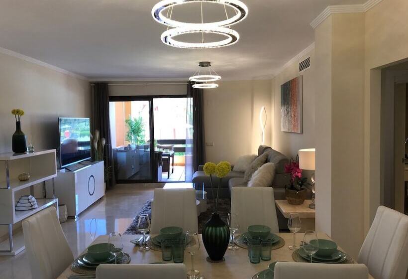 Casares Beach Golf Apartment With Private Garden Direct Pool Access