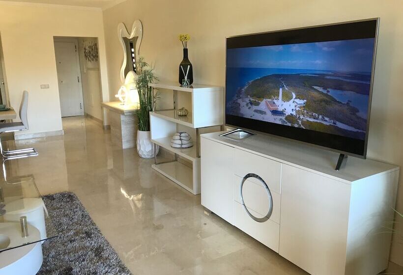 Casares Beach Golf Apartment With Private Garden Direct Pool Access