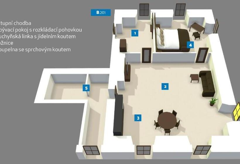 بنسيون Residence Hluboká