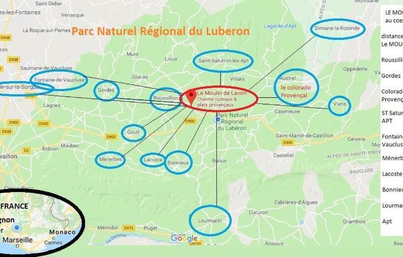 Bed and Breakfast Chambres & Tables D Hôtes Moulin De Lavon