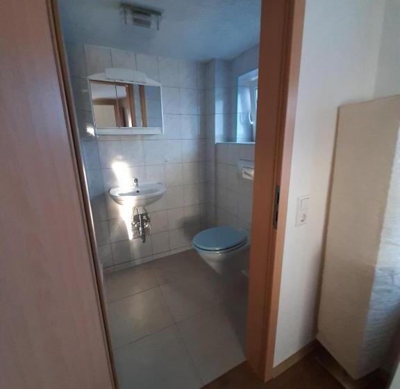 فندق فئة نجمة واحدة Biberach Riss Zimmer Frei, Einzel Zimmer Bad Küche