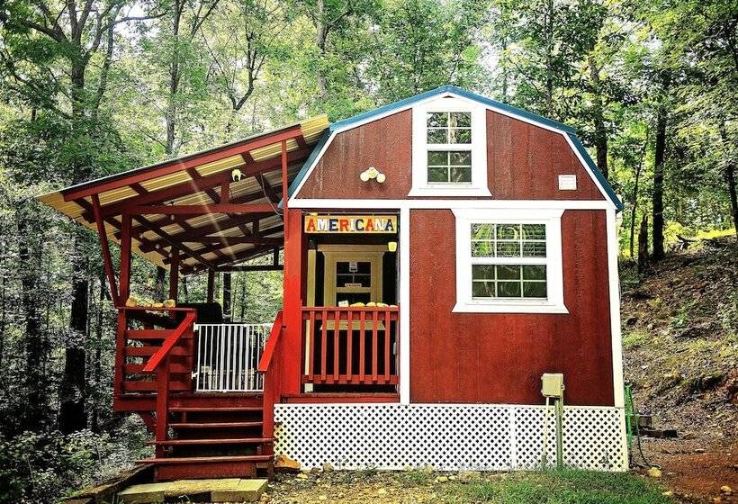 The Americana   Parker Creek Bend Cabins