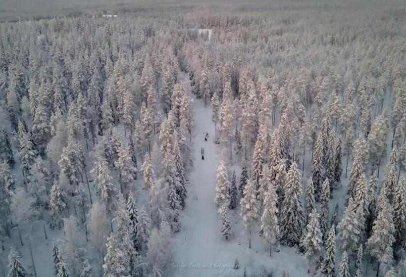 리조트 Old Pine Husky Lodge