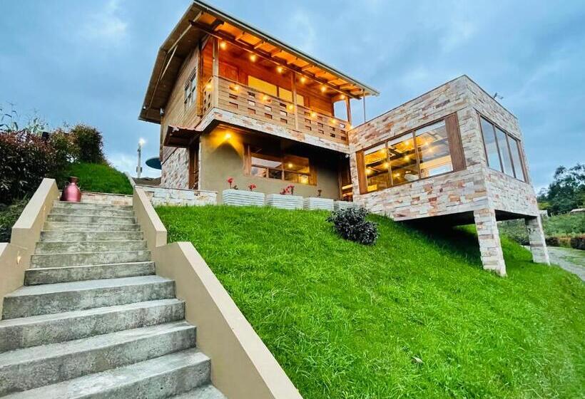 בית מלון כפרי Mágica Y Romantica Cabaña, 10 Min Centro