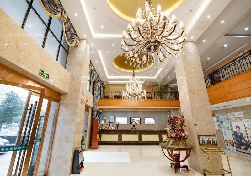 בית מלון כפרי Greentree Inn Anhui Chizhou Qingyang Miaoqian Road Rongxing Building Business
