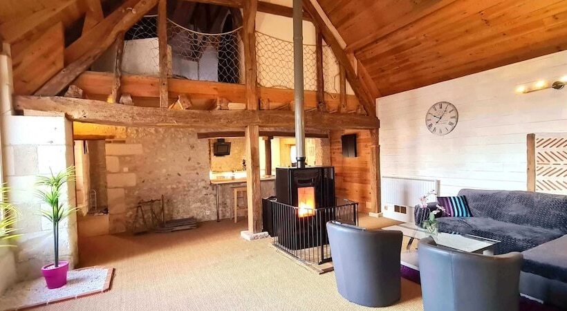 بنسيون Gîte Atypique 2 à 8 Personnes Avec Piscine Jacuzzi Proche Châteaux De La Loire