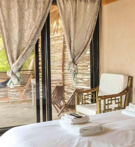 בית מלון כפרי Casa Mate Beachfront Cabañas El Cuyo