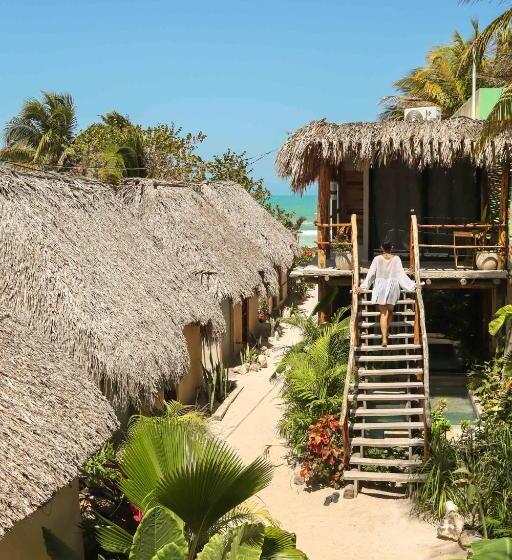 בית מלון כפרי Casa Mate Beachfront Cabañas El Cuyo