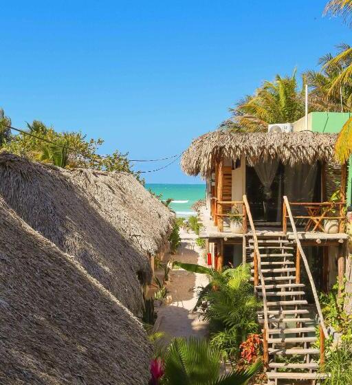 בית מלון כפרי Casa Mate Beachfront Cabañas El Cuyo