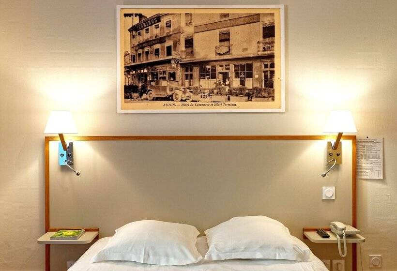 ホテル Contact Hôtel Du Commerce Et Son Restaurant Côte à Côte