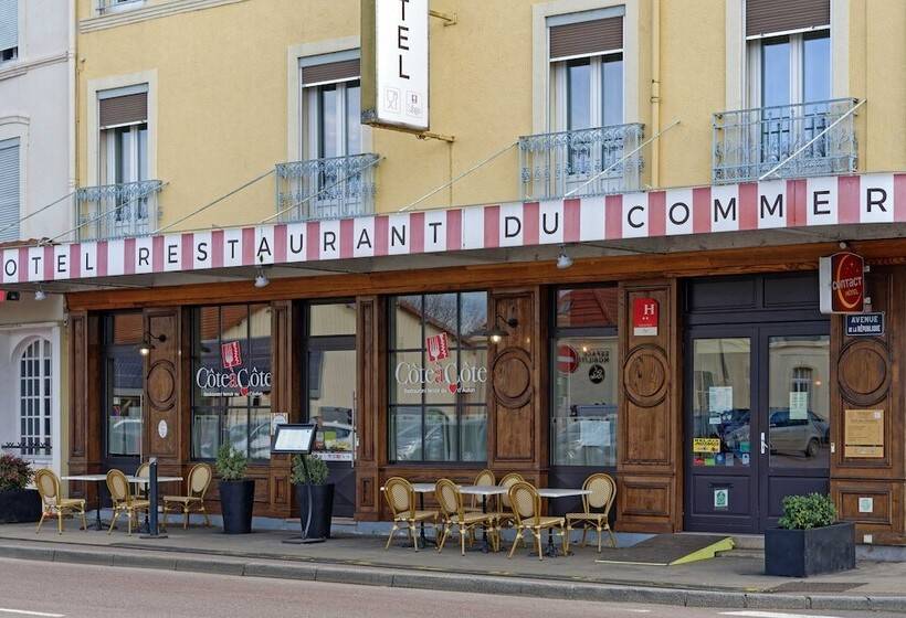 ホテル Contact Hôtel Du Commerce Et Son Restaurant Côte à Côte