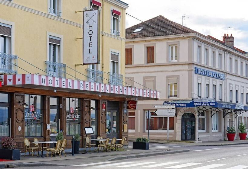 ホテル Contact Hôtel Du Commerce Et Son Restaurant Côte à Côte