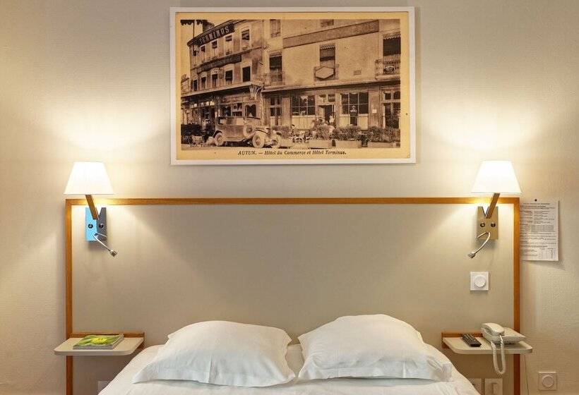 ホテル Contact Hôtel Du Commerce Et Son Restaurant Côte à Côte