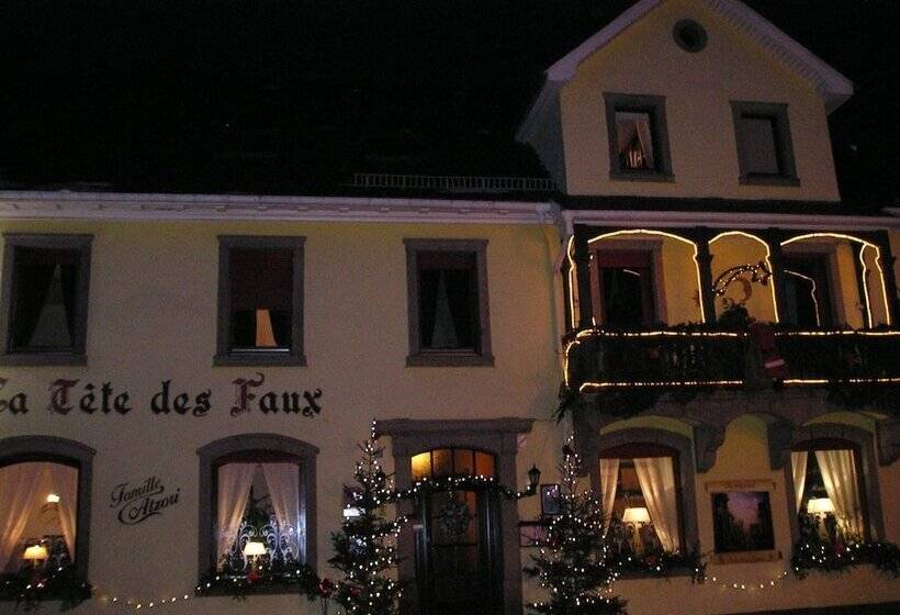 호텔 Logis Hôtel Restaurant La Tête Des Faux