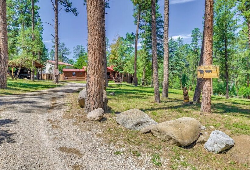 Unique  Bear Country Cabin  In Ruidoso W/ Hot Tub!