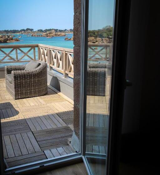 酒店 Logis Hôtel Saint Guirec Et De La Plage