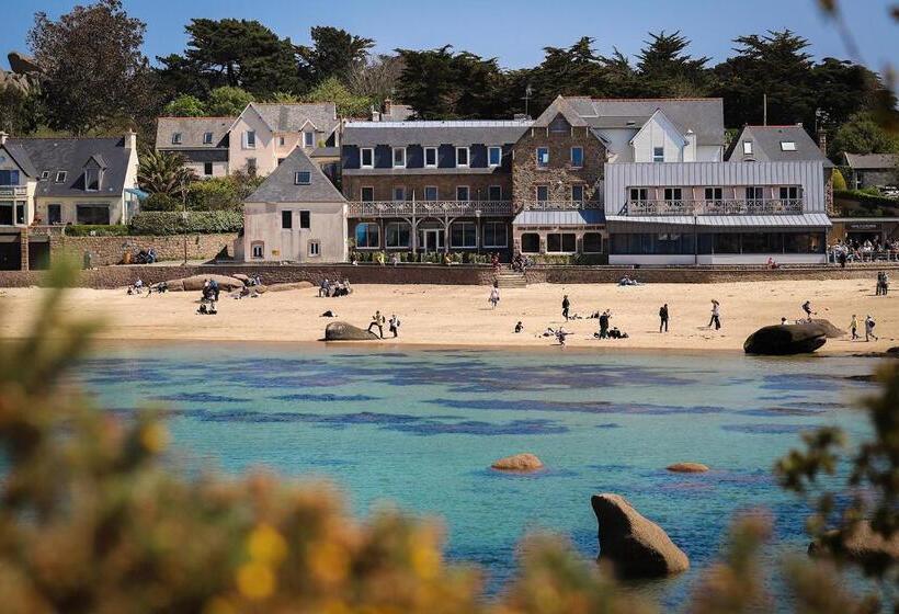 酒店 Logis Hôtel Saint Guirec Et De La Plage