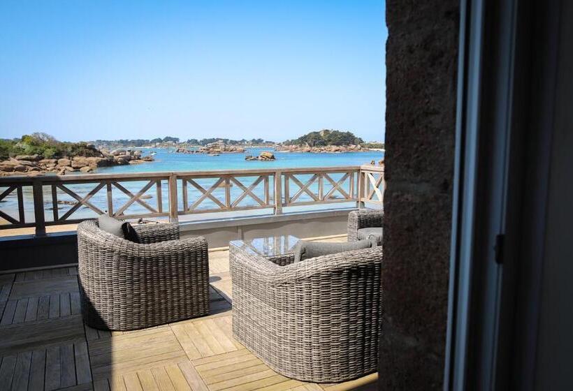 酒店 Logis Hôtel Saint Guirec Et De La Plage