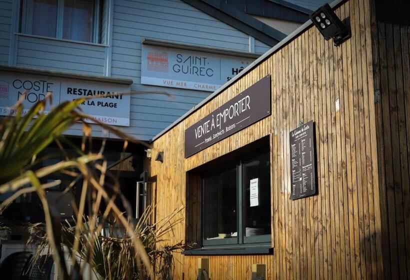 酒店 Logis Hôtel Saint Guirec Et De La Plage
