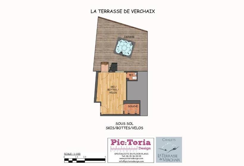בית מלון כפרי Chalet Mia  La Terrasse De Verchaix