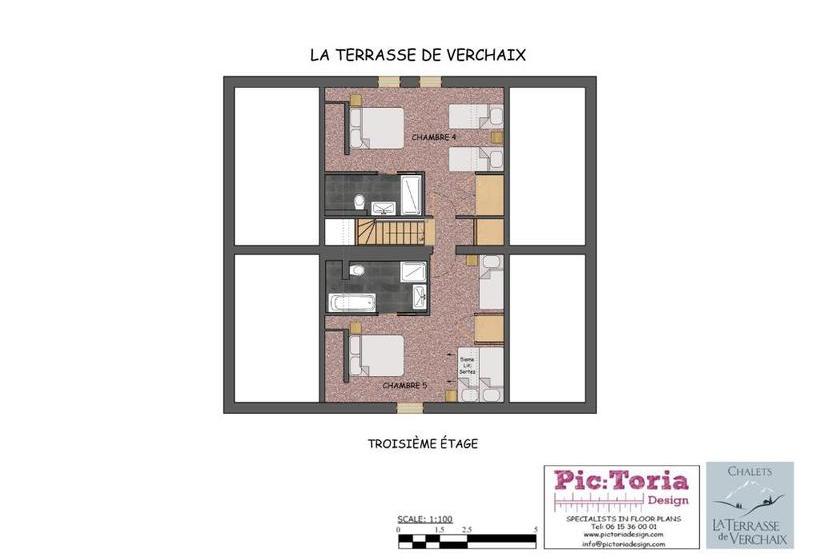 בית מלון כפרי Chalet Mia  La Terrasse De Verchaix