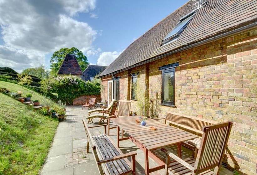 Converted Barn With Excellent Wooden Beams, High Ceiling And A Cosy Terrace