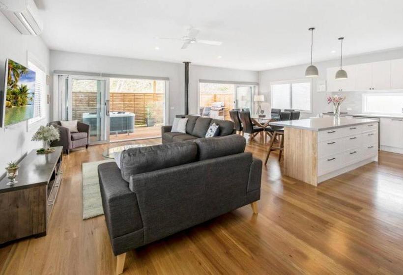 צימר Hale Kupa Rye Beach House Spa Table Tennis