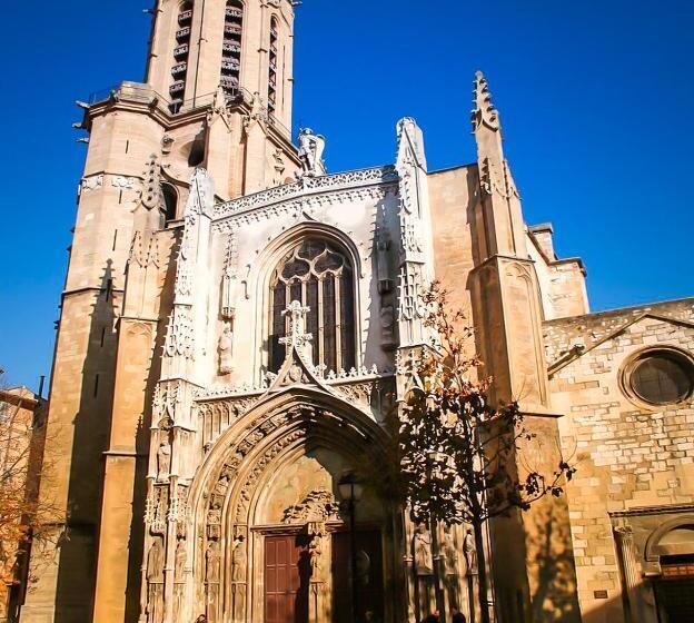 민박 Hote Aix Centre Garage Piscine